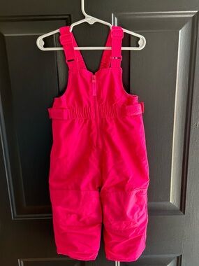 Cat & Jack Hot Pink Kids Snow Bib Overalls